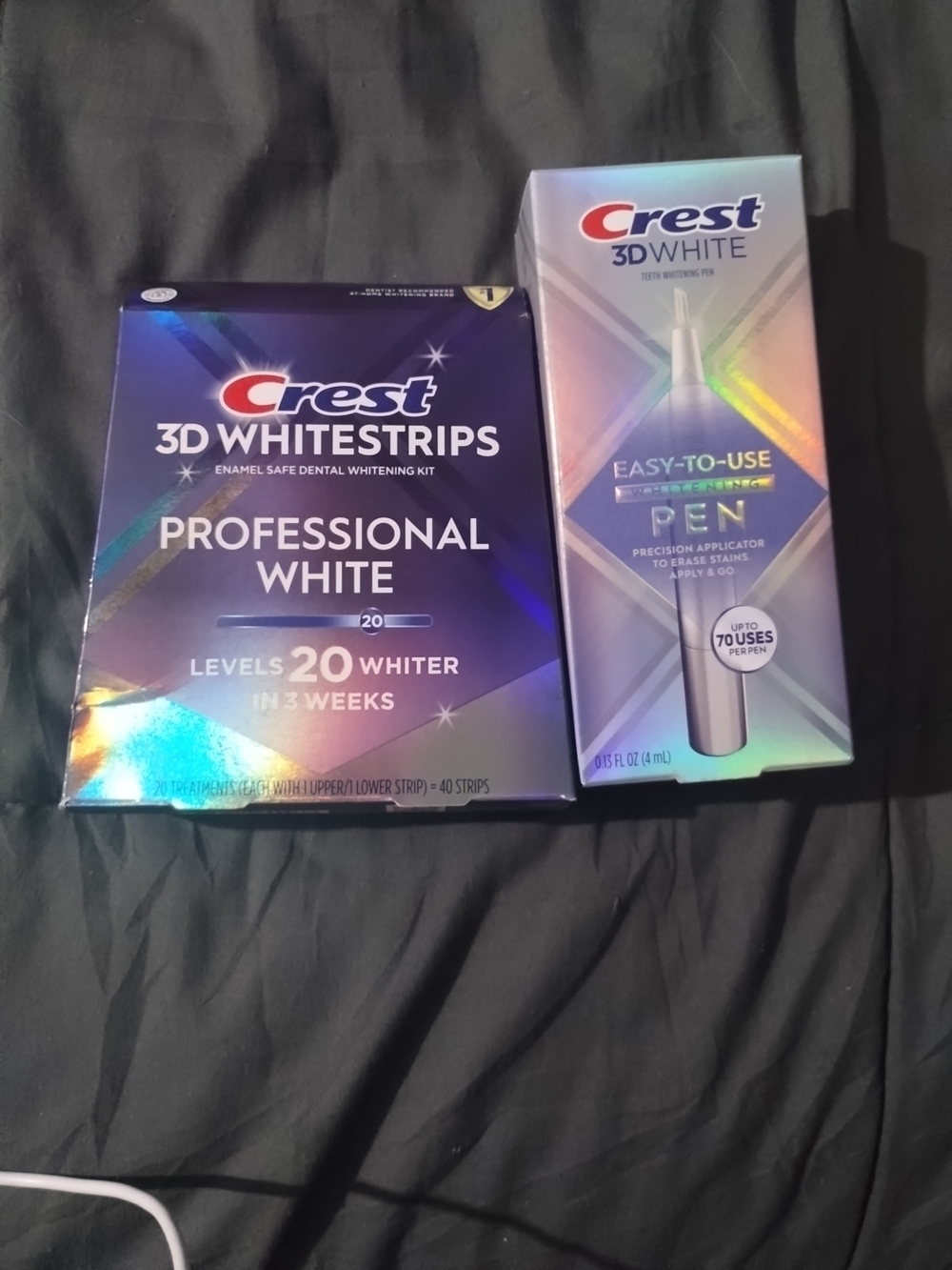 Crest 3D Whitestrips Level 20 & Easy-To-Use Whitening Pen Exp 2027+